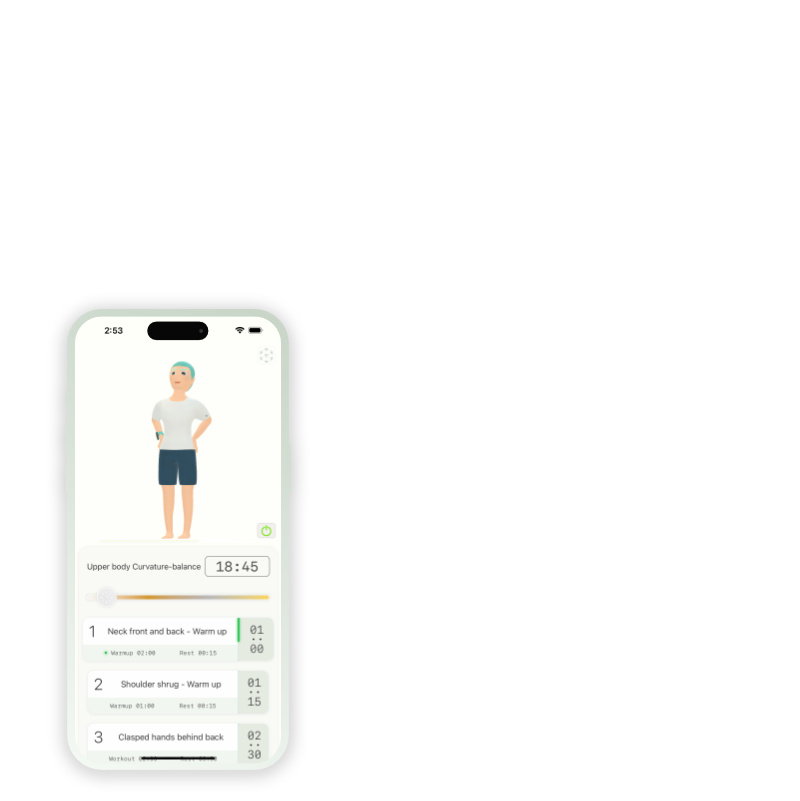 posture workout iPhone